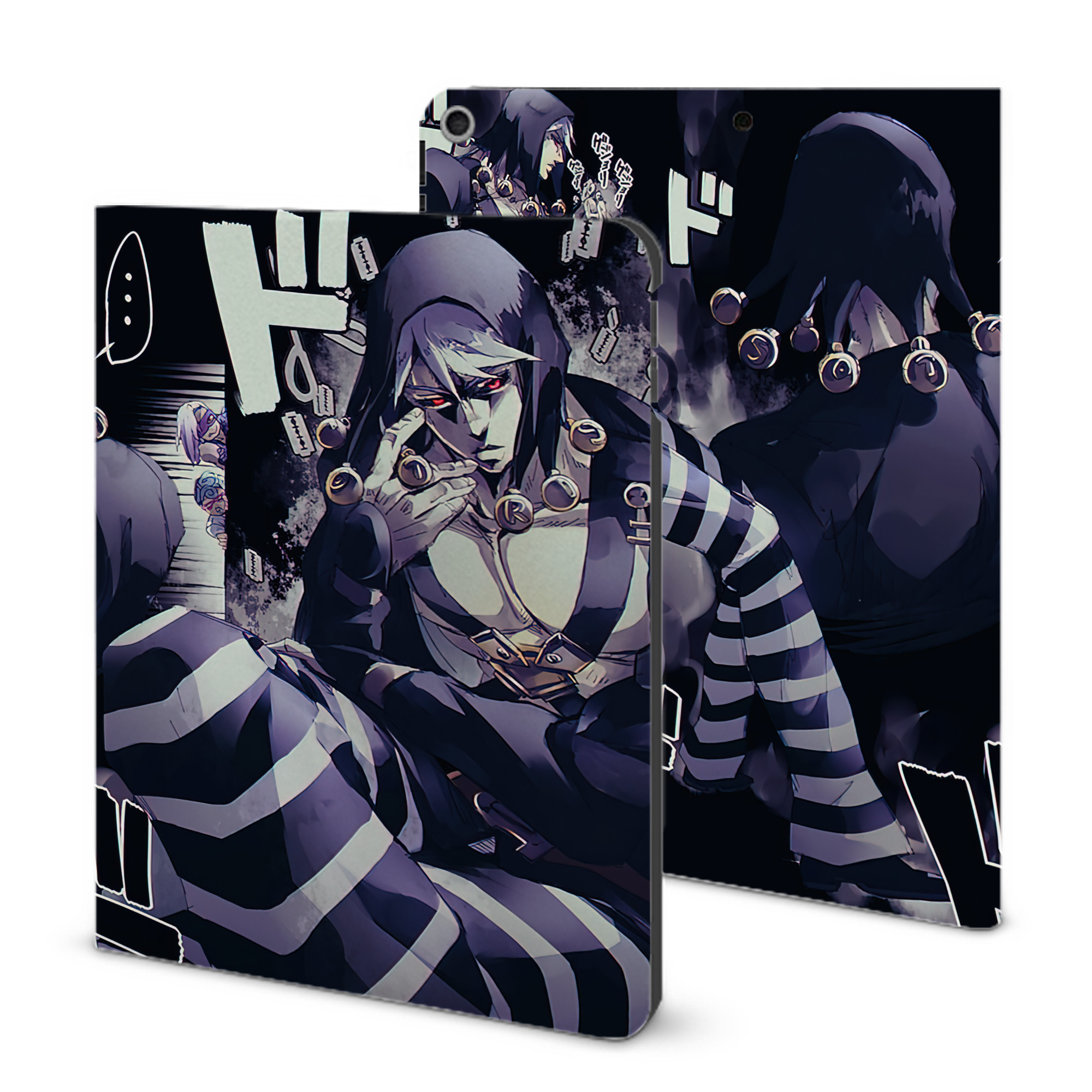 （画像用） ジョジョの奇妙な冒険 JoJo's Bizarre Adventure IPad ケース ブック型 PUレザー TPU 耐衝撃 軽量 薄型 ペン収納なし 全面保護 IPad 各モデル対応